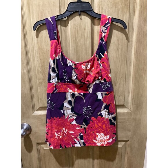Ann Taylor Floral Tank Top Shirt Women's - Size XL - Picture 1 of 3